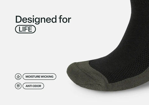 Extra Roomy Socks (Thick) - Charcoal