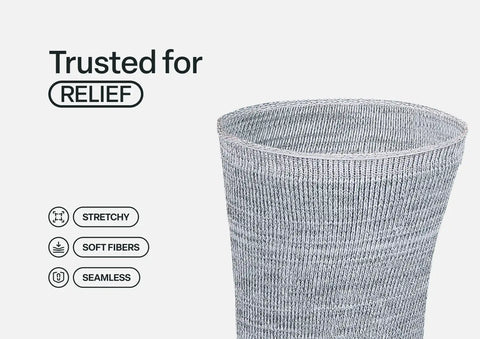 Extra Roomy Socks (Thick) - Gray