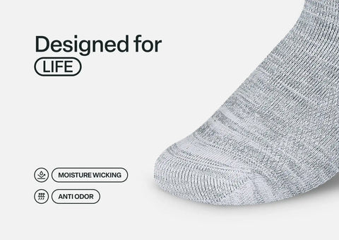 Extra Roomy Socks (Thick) - Gray