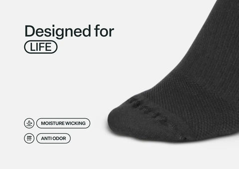 Compression Ankle Socks 20-30 mmHg - Black