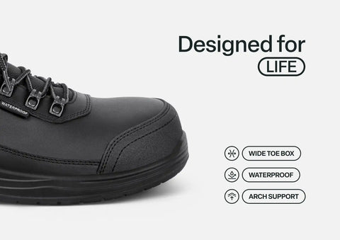 Slate Hands-Free Work Shoes - Black