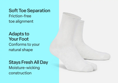 Bunion Relief Socks - White